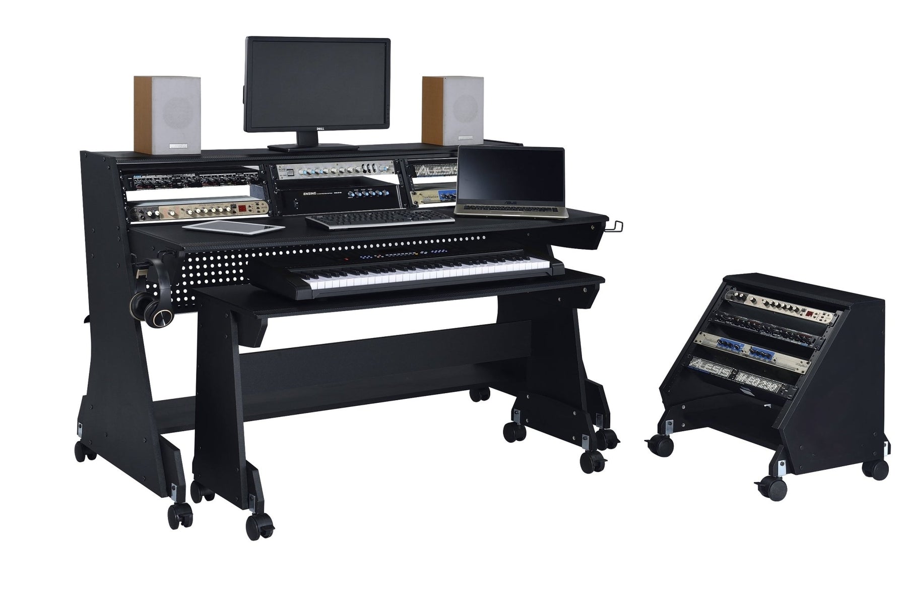 Musiea EX88 Series 88 Keys Pro Music Studio Desk Workstation with Rack Cabinet - Musiea Studio Desks & Workstations