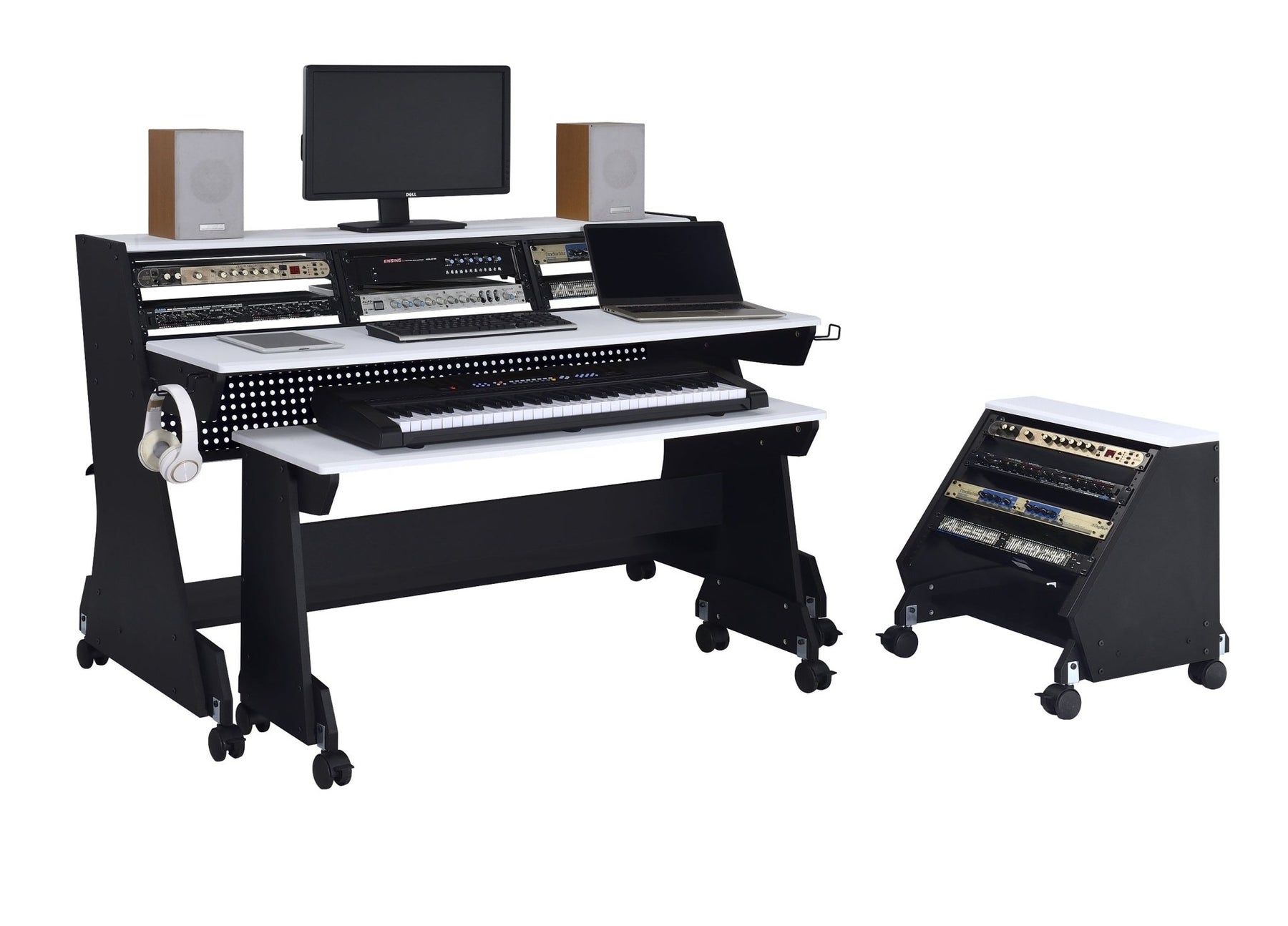 Musiea EX88 Series 88 Keys Pro Music Studio Desk Workstation with Rack Cabinet - Musiea Studio Desks & Workstations