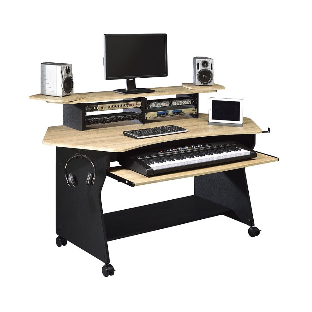 Musiea IM100 Series Music Recording Studio Desk Workstation w/ 2 x 4U Rack - Musiea Studio Desks & Workstations