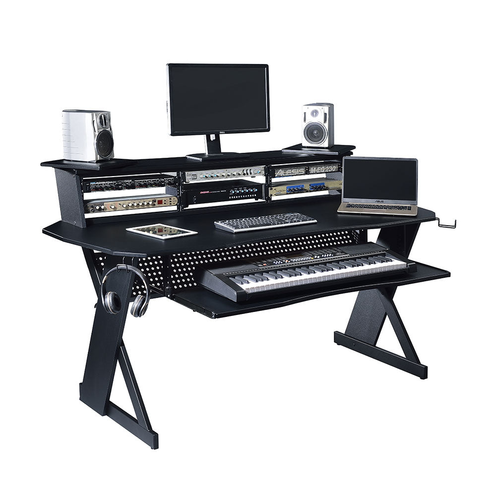 Musiea EX100 Series Music Recording Studio Desk Workstation w/3 x 4U Rack - Musiea Studio Desks & Workstations