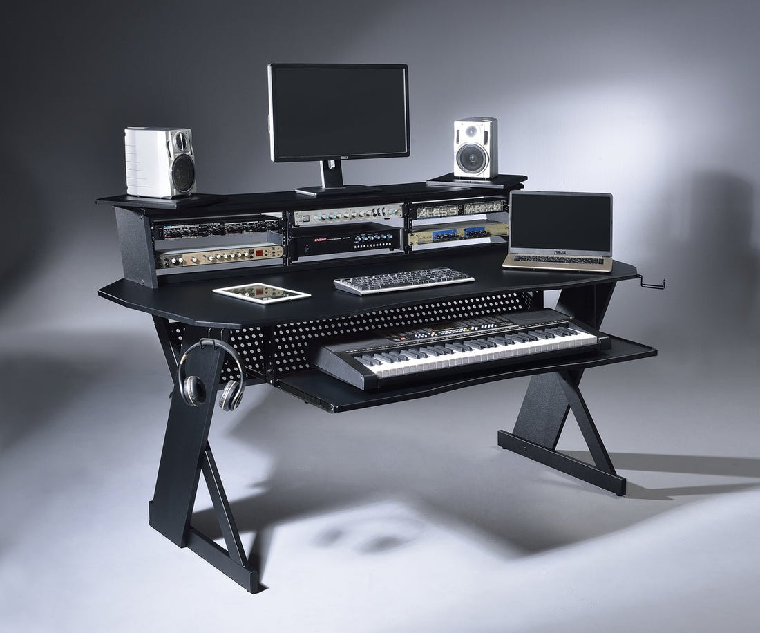 Musiea EX100 Series Music Recording Studio Desk Workstation w/3 x 4U R