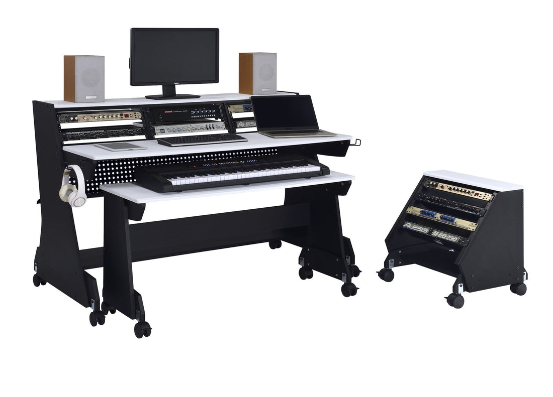 Musiea EX88 Series 88 Keys Pro Music Studio Desk Workstation with Rack